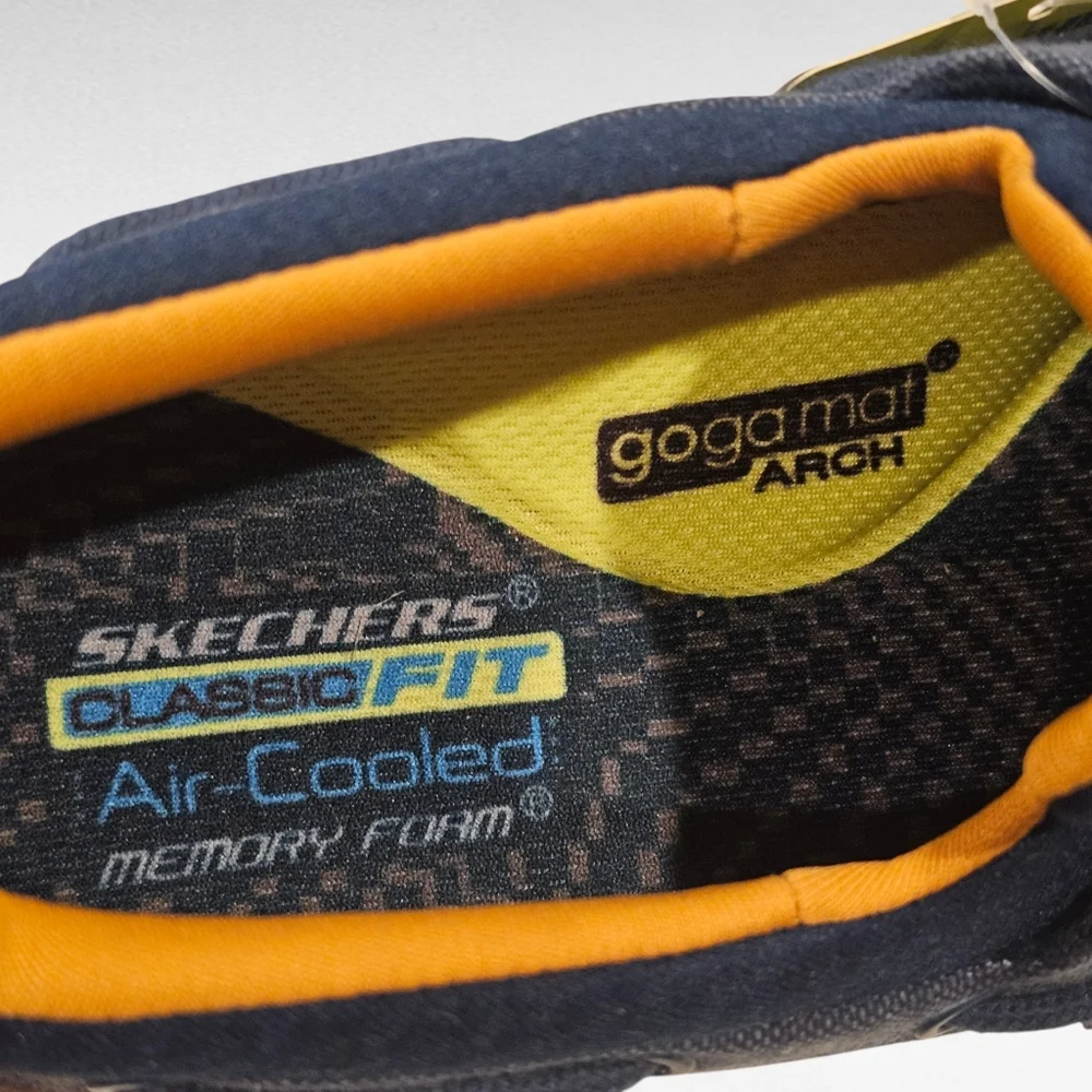 Skechers Bellinger Garmo Slip-on Comfort Boat Shoe Navy Blue Size 7